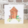Shed Card Blank Card Garden Shed  Eco Friendly