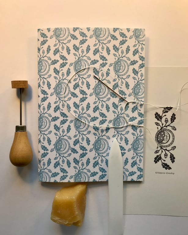 Acornmoon hand made notebook by Valerie Greeley