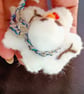 Melting Snowman Needlefelt Brooch Pin, Snowman Brooch - Image 4