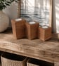 Set of 3 Wooden Tealight Holders Upcycled Pallet Block Candle Gift Set - Image 4