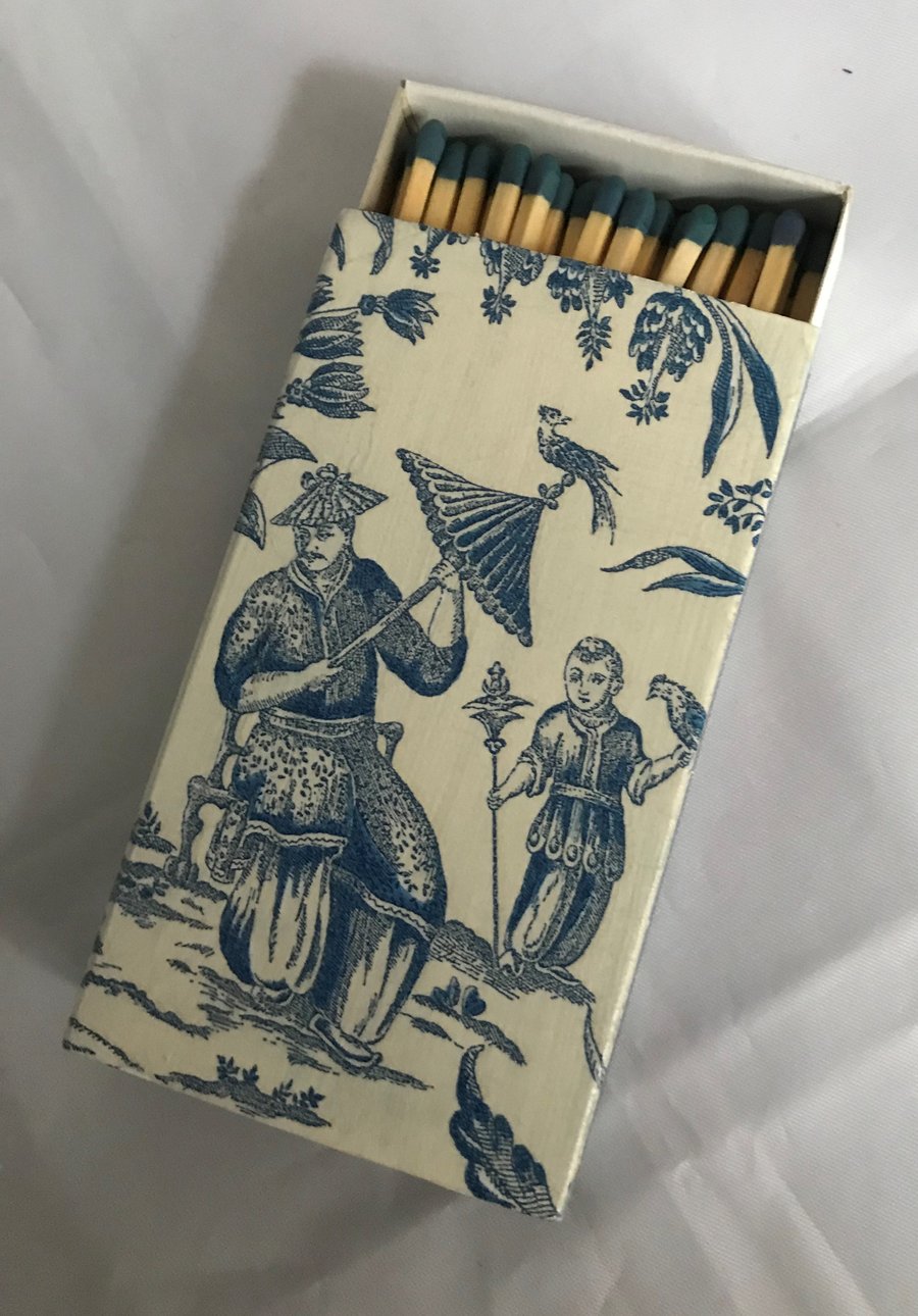 Decorated Matchbox Chinoiserie Images Decoupage Kitchen Dining Unusual 