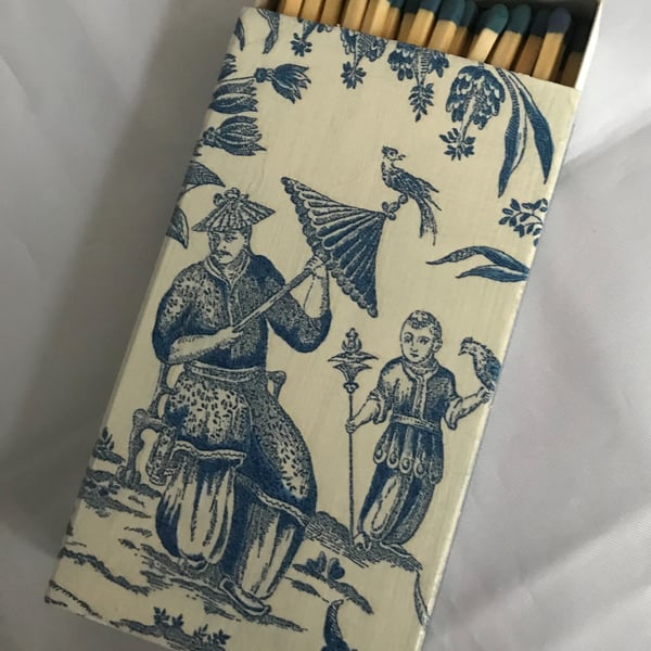 Decorated Matchbox Chinoiserie Images Decoupage Kitchen Dining Unusual 