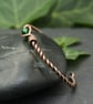 Twisted Copper Cuff - Green - Image 3