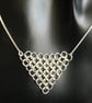 Sterling Silver Chainmaille Graduated Necklace  - Image 4