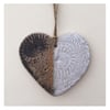 Hand made Loveheart hanger, ceramic lovehearts, gift idea, home decor, pottery