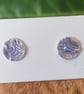 Fine silver and enamel stud earrings  - Image 3