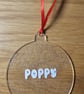 Personalised Engraved Acrylic Christmas Bauble - Image 5