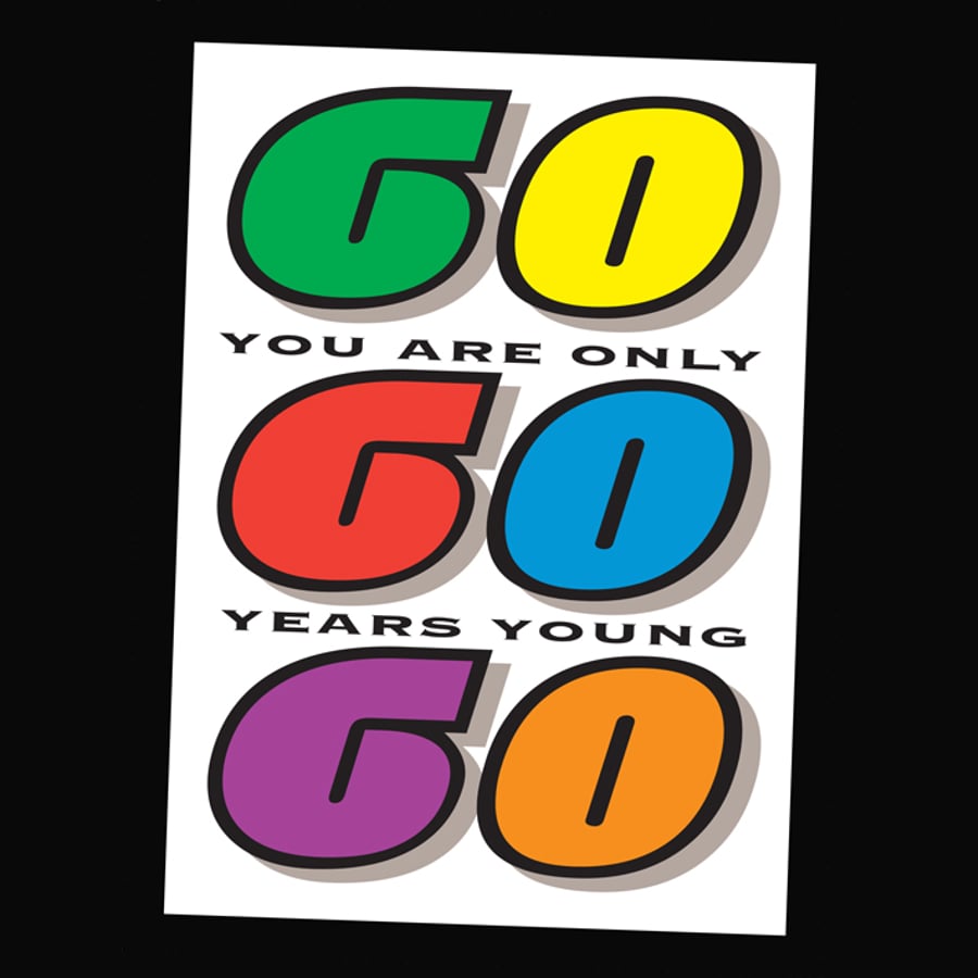 6 - AGES BIRTHDAY CARD - 60 YEARS