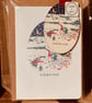 Dorking Christmas card and matching hanging wooden ornament GIFT SET (QM2739) - Image 2