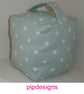Door Stop Duck Egg Polka Dot Dots Doorstop Unfilled - Image 1