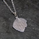Hydrangea Petal Pendant - Sterling Silver Flower Necklace - Handmade in Cornwall