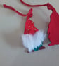 Christmas decoration. Red nosed gonk hanging decoration. Ref 483