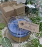 Blueberry and Vanilla Soy Wax Candle Handmade Scented Gift Jar - Image 1