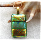 Teal Gold Band 245 Pendant Gold plated chain