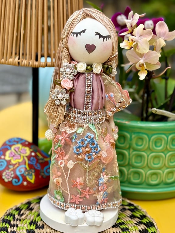 Victorian Rose OOAK Handmade Aromatherapy Art Doll Gift For Her