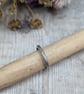 Sterling Silver 2mm 'Meadow' Patterned Decorative Stacking Ring - JBJ4009 - Image 4