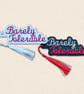 Barely Tolerable Bookmark - Embroidered Book Lover Accessory