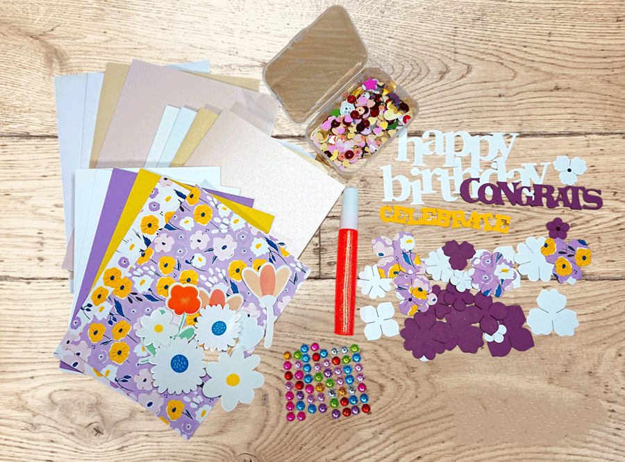 Make your own cards kit - Flowers