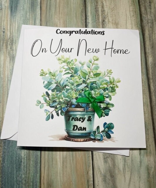 New Home Congratulations Card Handmade And Personalised For Son Daughter Friends
