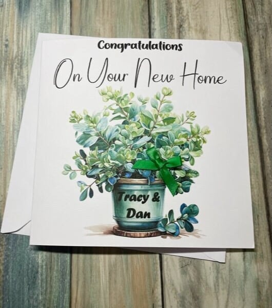 New Home Congratulations Card Handmade And Personalised For Son Daughter Friends