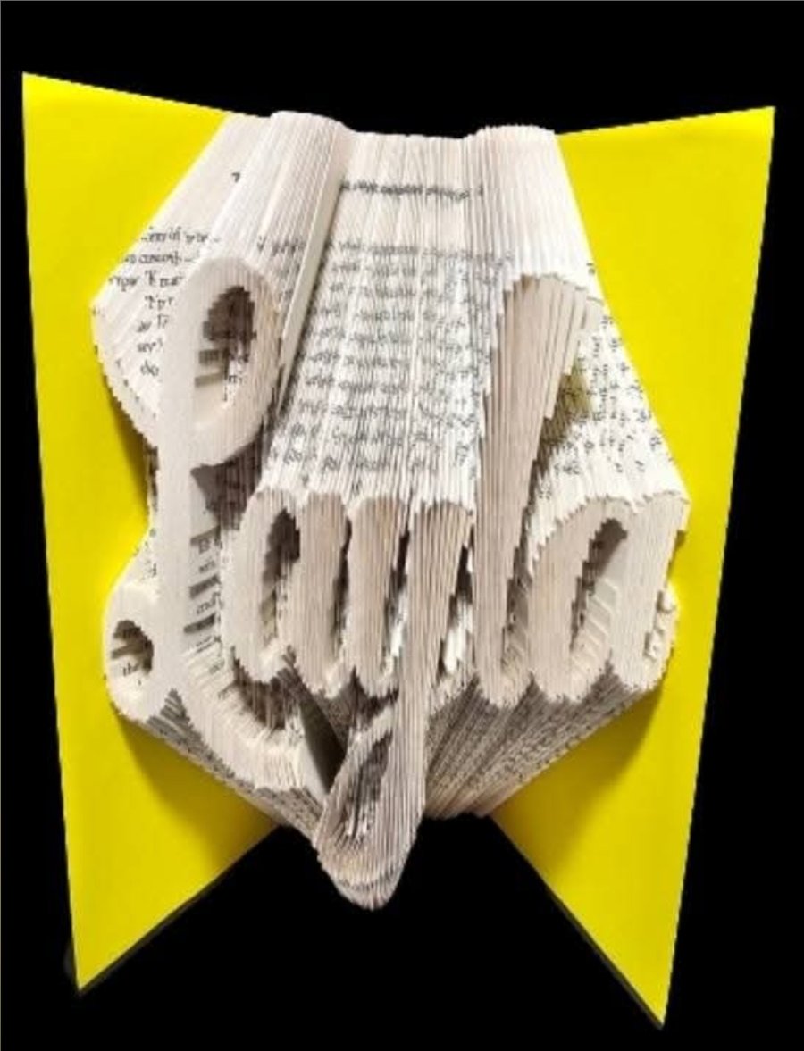 Personalised Names or Words book fold - Folksy
