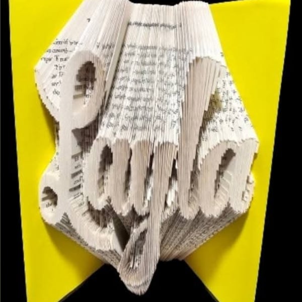 Personalised Names or Words book fold