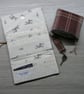 Brown and taupe bi fold tweed wallet, coin purse, keyring and wallet gift set - Image 9