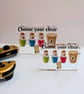 Choose your elixir acrylic standee, RPG potion desk decor, coffee fan gift
