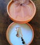 Swarovski Two  Colour Changeable Pendant Gold Necklace Set 18 Inch - Image 2
