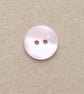10 pink pearlised buttons 15mm