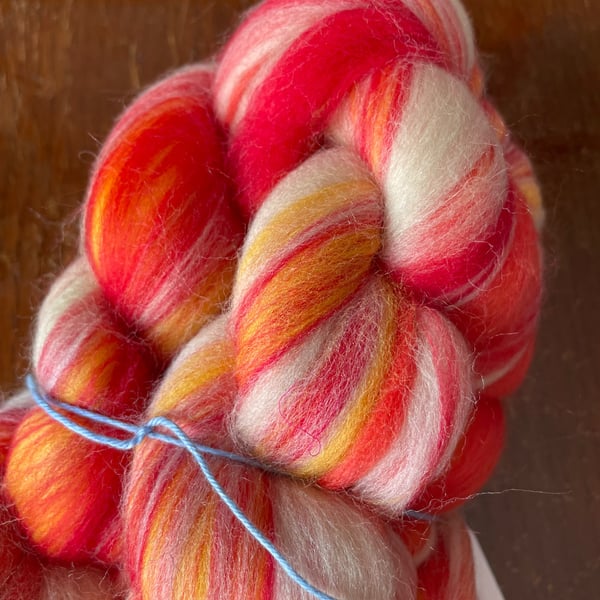 100g Blended, Combed Wool Tops for Spinning or Felting - Shepherd's Delight