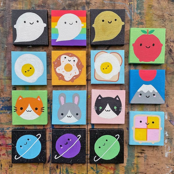 Original Kawaii Mini Paintings