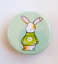 Gatsby the Rabbit Pocket Mirror or Bottle Opener - Image 1