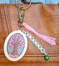 Spring Blossoming Tree Keyring or Bag Charm  - Image 2
