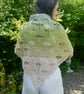 Crochet Dragonfly Shawl, Triangle Summer Wrap - Image 1