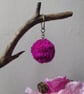 Wool Pompom Keyring, 5cm, Fluffy Pompom Plush Keychain, Stocking Filler. - Image 10