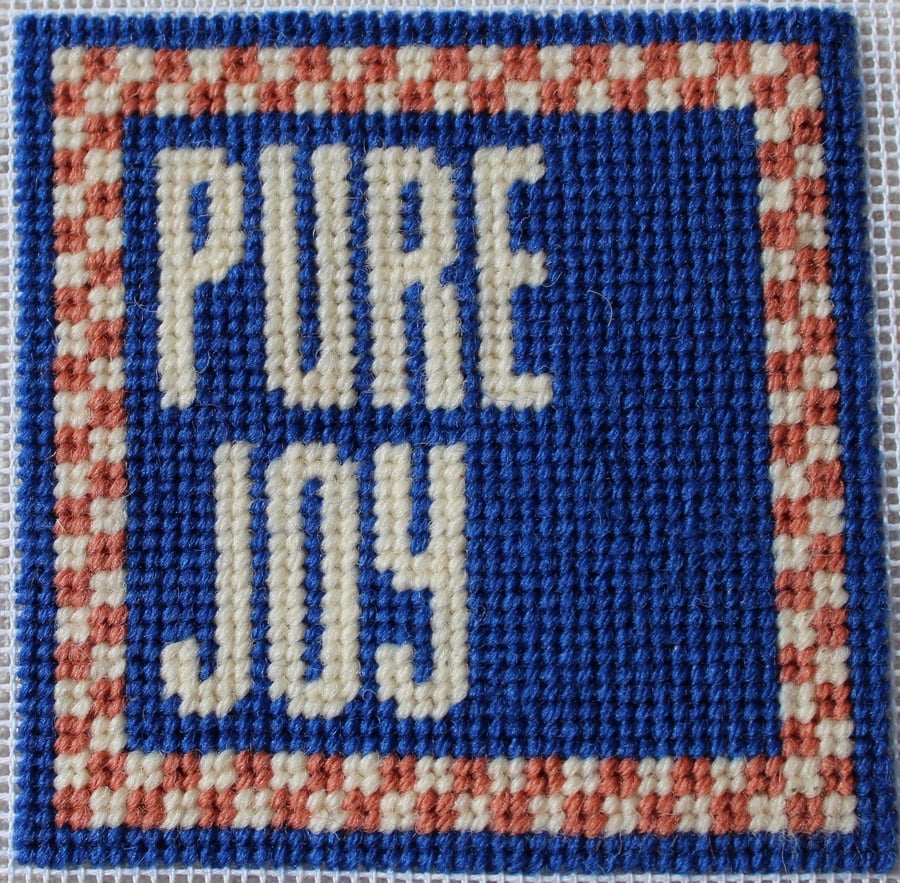 PURE JOY Needlepoint Pattern – Digital Tapestry Chart PDF