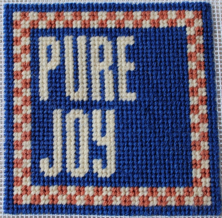PURE JOY Needlepoint Pattern – Digital Tapestry Chart PDF