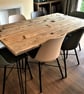 Dining Table, Custom Made From Reclaimed Scaffold Boards For Rustic, Industrial  - Image 9