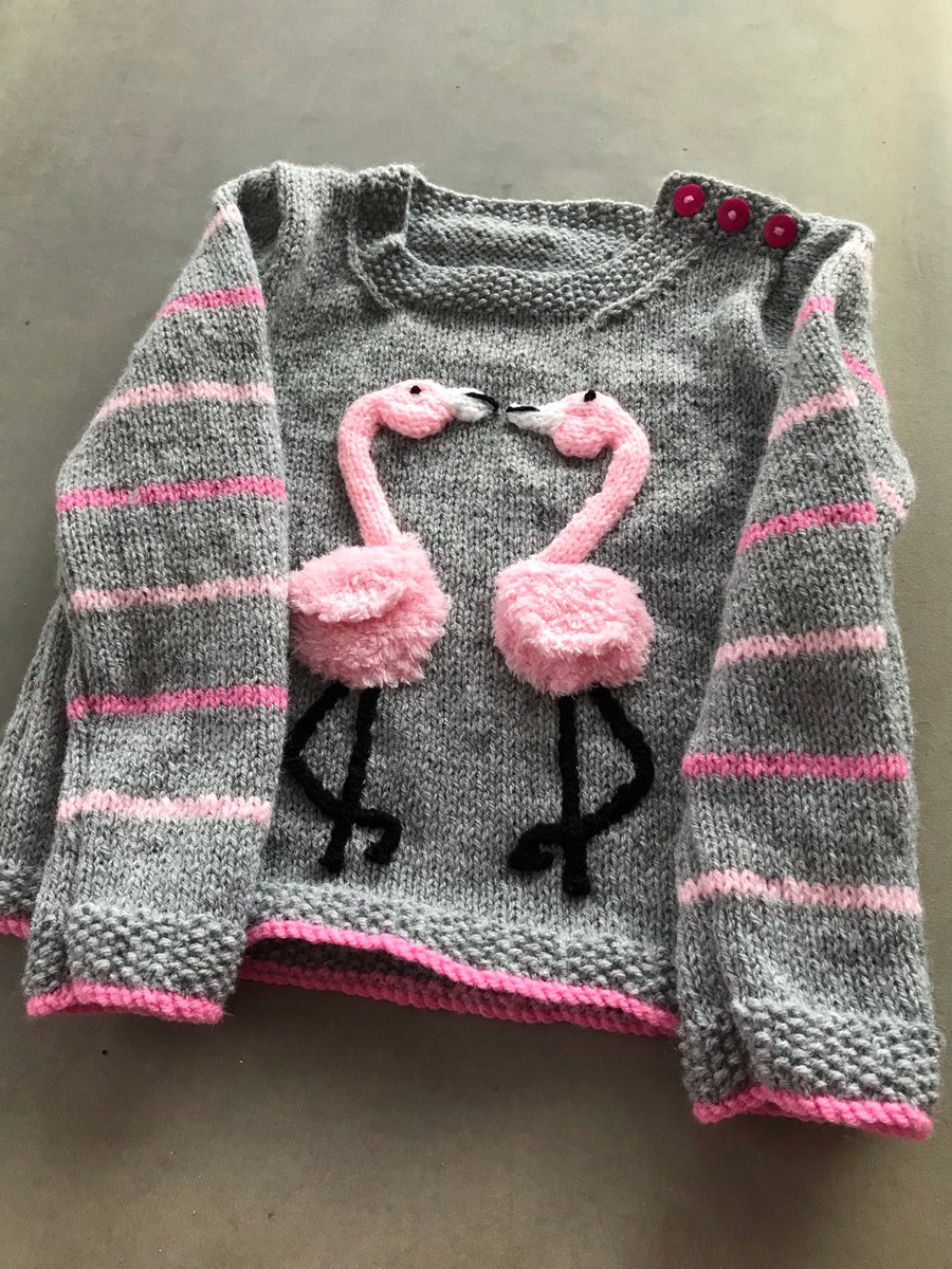 Flamingo picture jumper