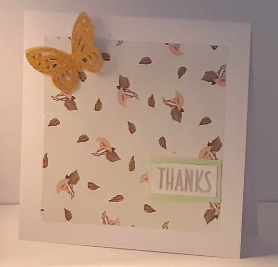 Butterfly Thank You Card