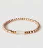 Matte Gold Hematite & Quartz Charm Bracelet - Minimalist Gemstone Bracelet 