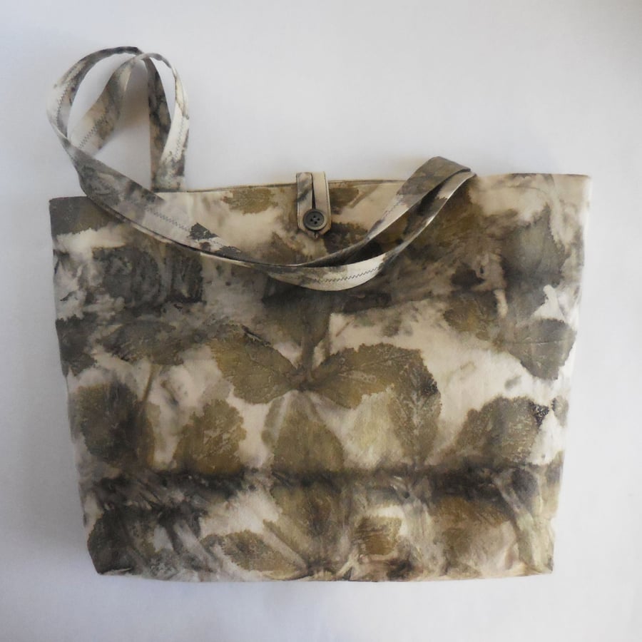 ECO BOTANICAL PRINTED MEDIUM TOTE BAG