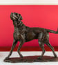 Bronze Resin Playing Labrador Dog Statue Medium Bronze Resin Sculpture - Image 9