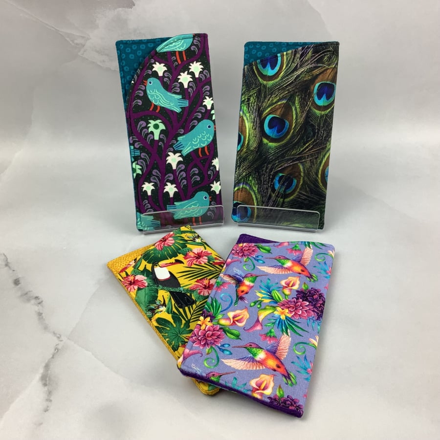 Birds glasses case, slip case, options