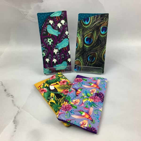 Birds glasses case, slip case, options