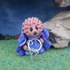 High'n'Over Hedgehog 'Lief' OOAK Sculpt by Ann Galvin Gnome Village