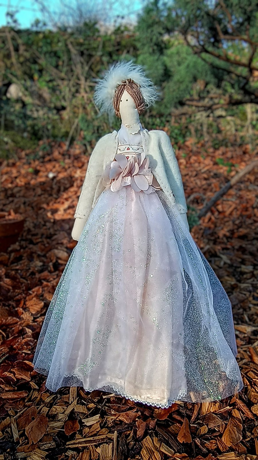 "Lady Sylvie" - Ladies of Leisure - Handmade fabric doll