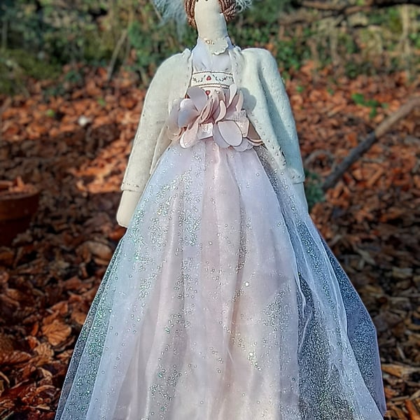 "Lady Sylvie" - Ladies of Leisure - Handmade fabric doll