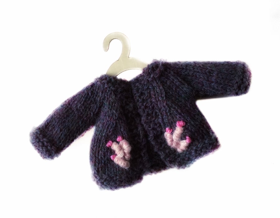 Embroidered Cardigan - a heritage knit